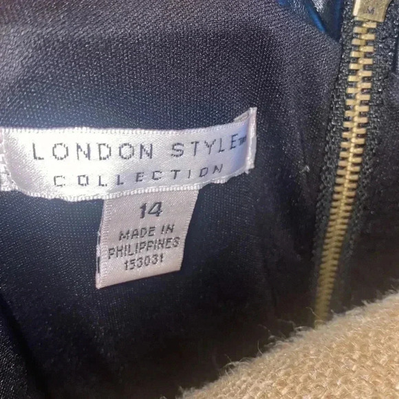 London Style Collection Mixed Media Dress - Picture 4 of 7